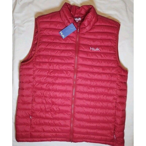 Huk Insulated Vest Men's Size  XL Red NWT - Picture 1 of 4